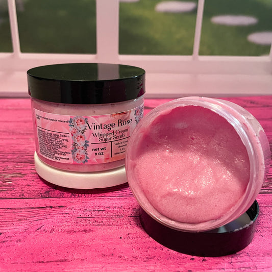 Vintage Rose Whipped Cream Sugar Scrub *NEW AND IMPROVED RECIPE*