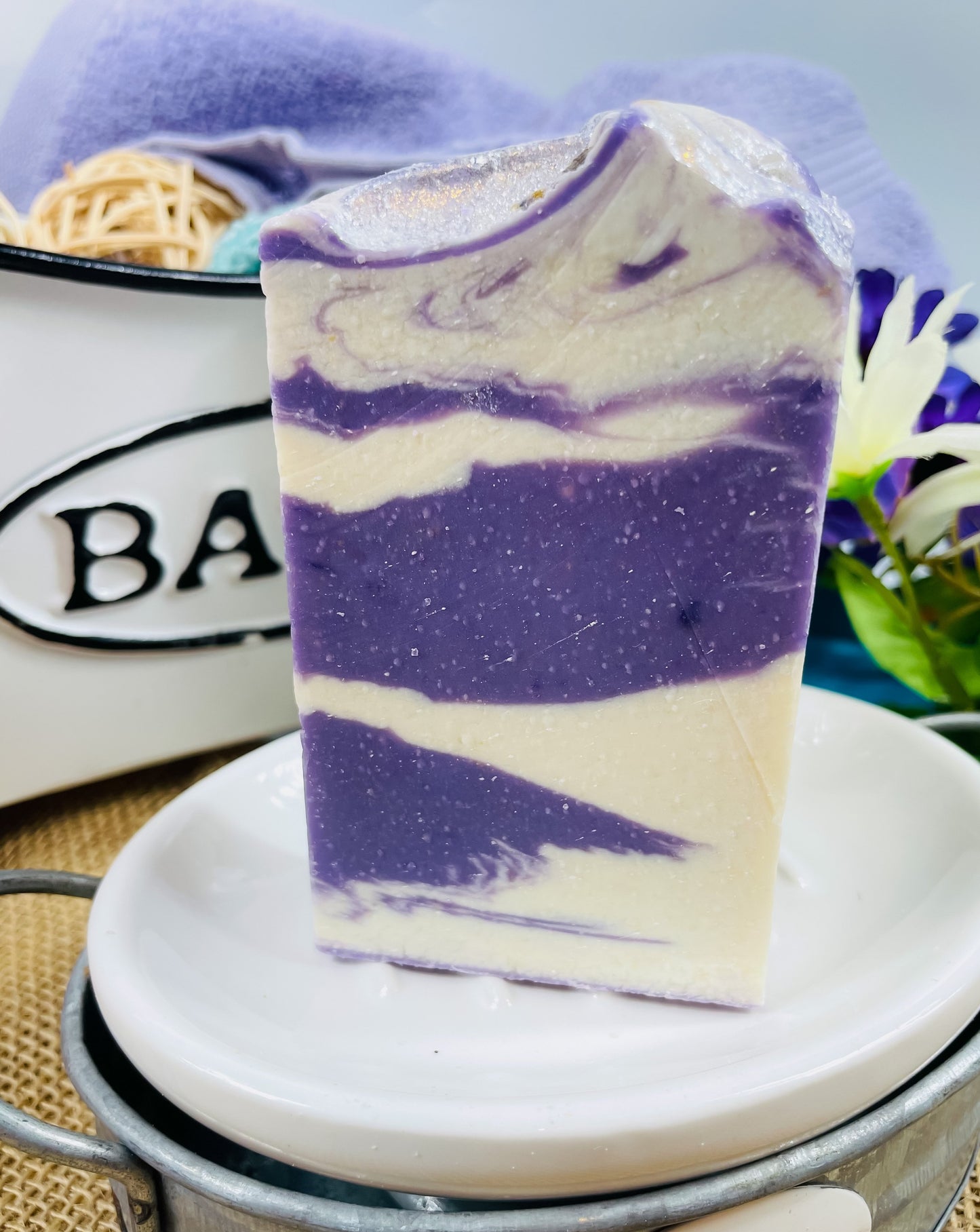 Lavender Essential Oil Handmade Cold Process Soap Bar