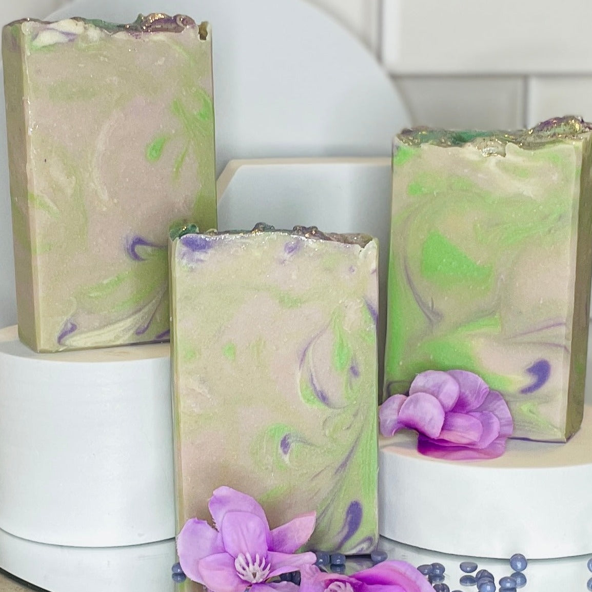 Mom's Lilac Blossom Cold Process Handmade Soap Bar