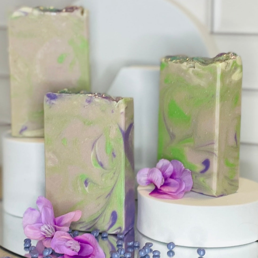 Mom's Lilac Blossom Cold Process Handmade Soap Bar